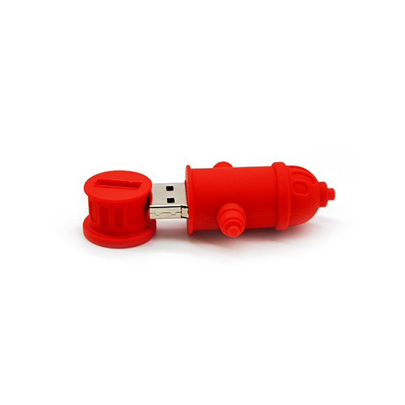 Creative pvc gift 64mb-128gb high quality fire hydrant shaped best usb flash drive LWU1060